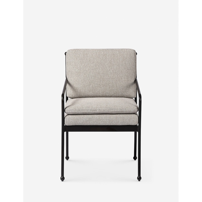Gracen Outdoor Dining Arm Chair Gray