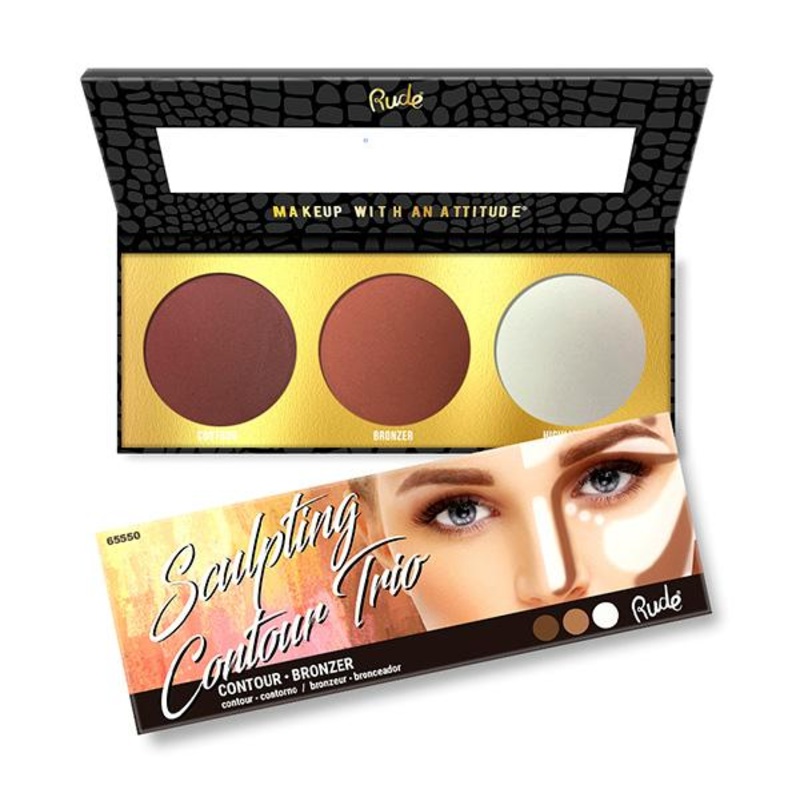 Rude Cosmetics Sculpting Contour Trio – Wholesale Pack 6 Units (RC-65550)