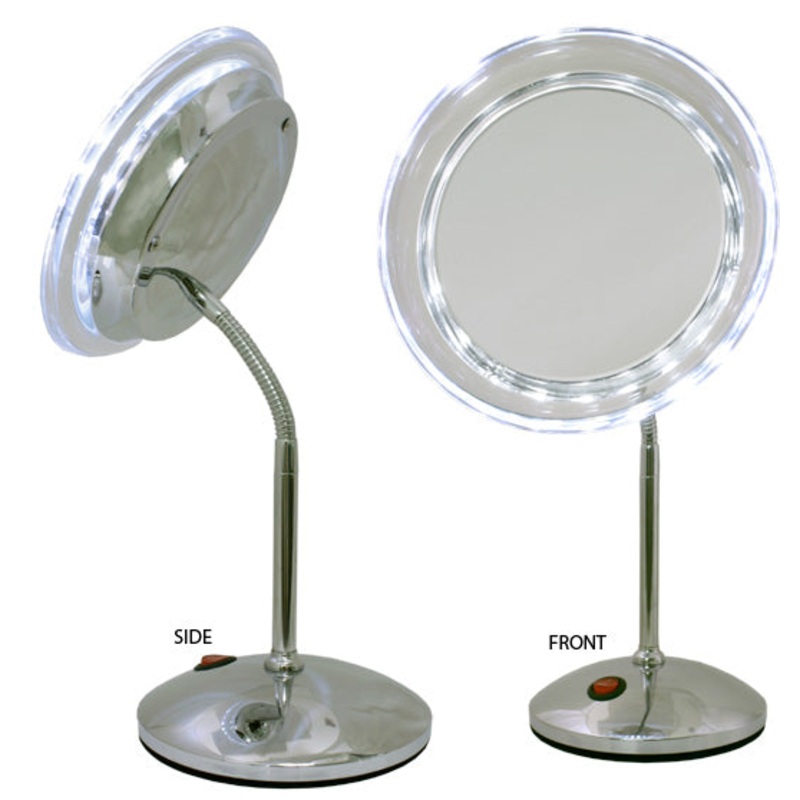 Brandon 7X Led Lighted Gooseneck Vanity Mirror
