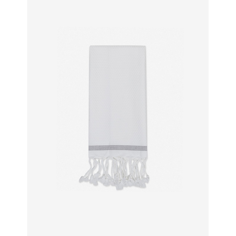 Mediterranean Guest Towel by Coyuchi White