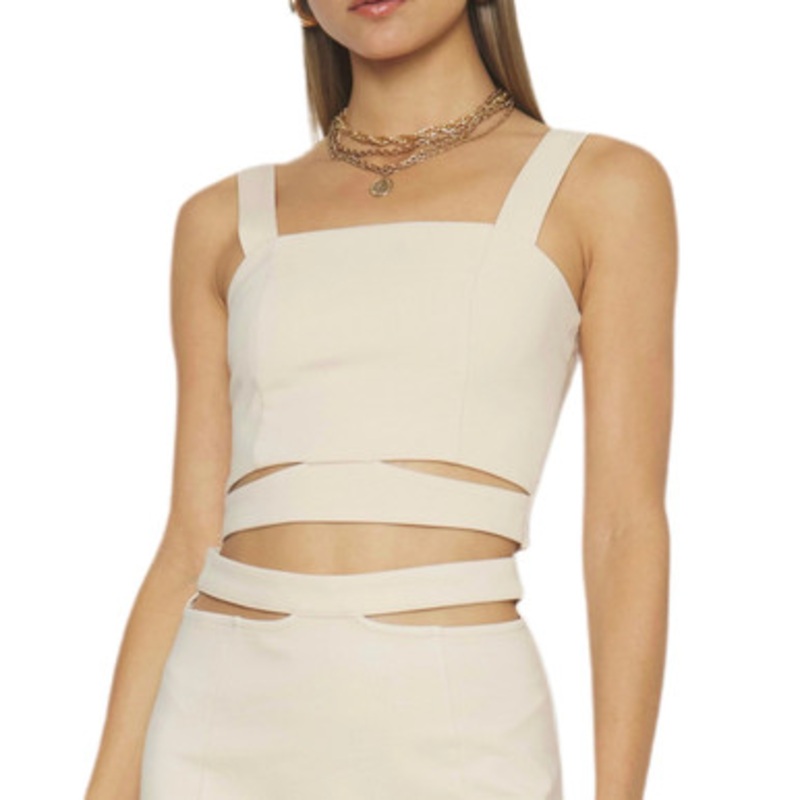 Rachie Crop Top – Nude.