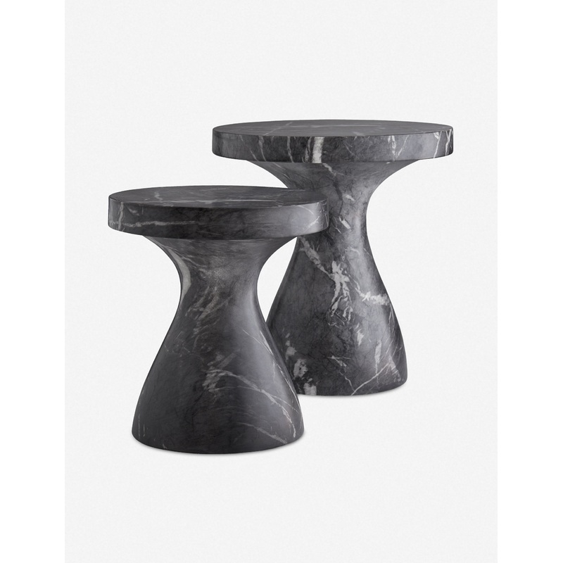 Serafina Side Table by Arteriors Black Small