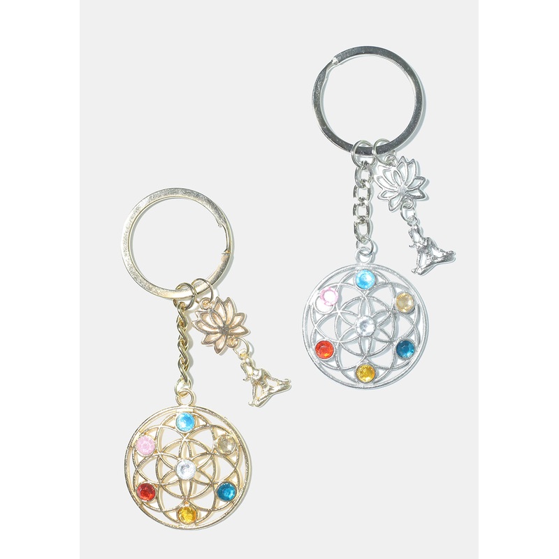 Chakra Keychain Gold