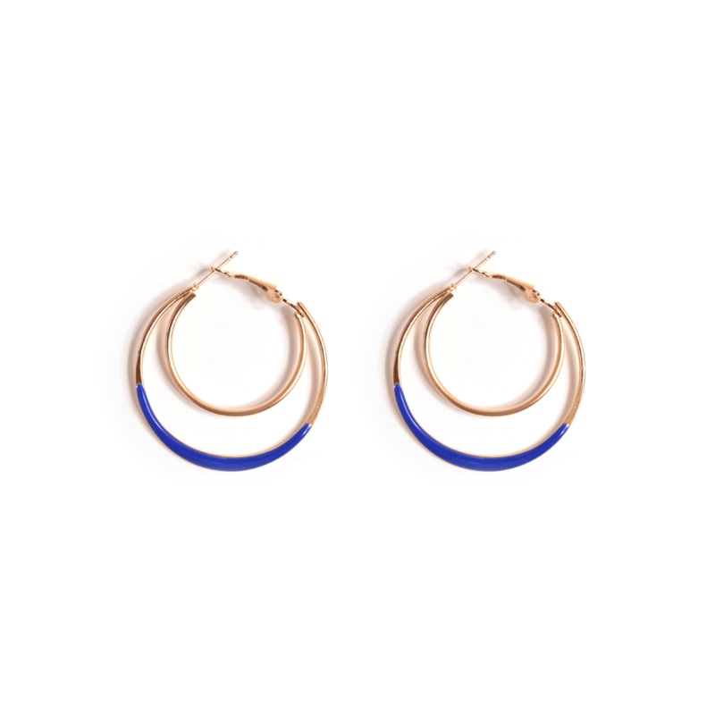 Vivid Colors Hoop Earring Yellow