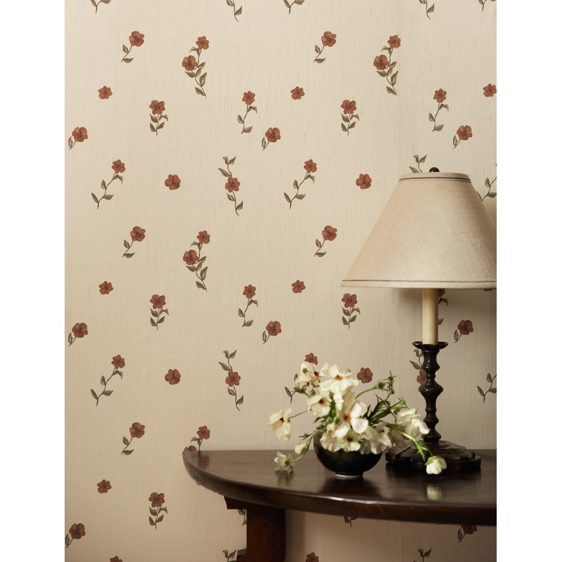 Bamonte Textile String Wallpaper by Jake Arnold Red