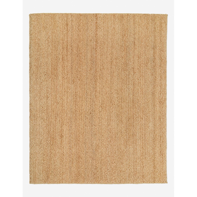 Custom Machi Hand-Loomed Jute Rug, Gold 9′ 8′
