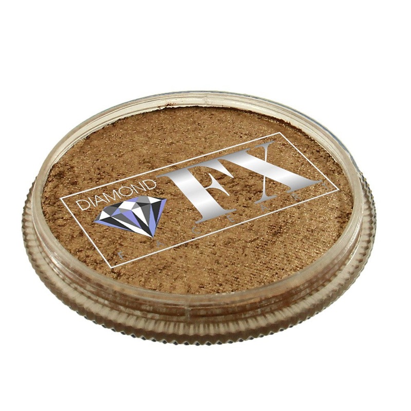 Diamond FX Face Paints – Metallic Old Gold M185 30 gm