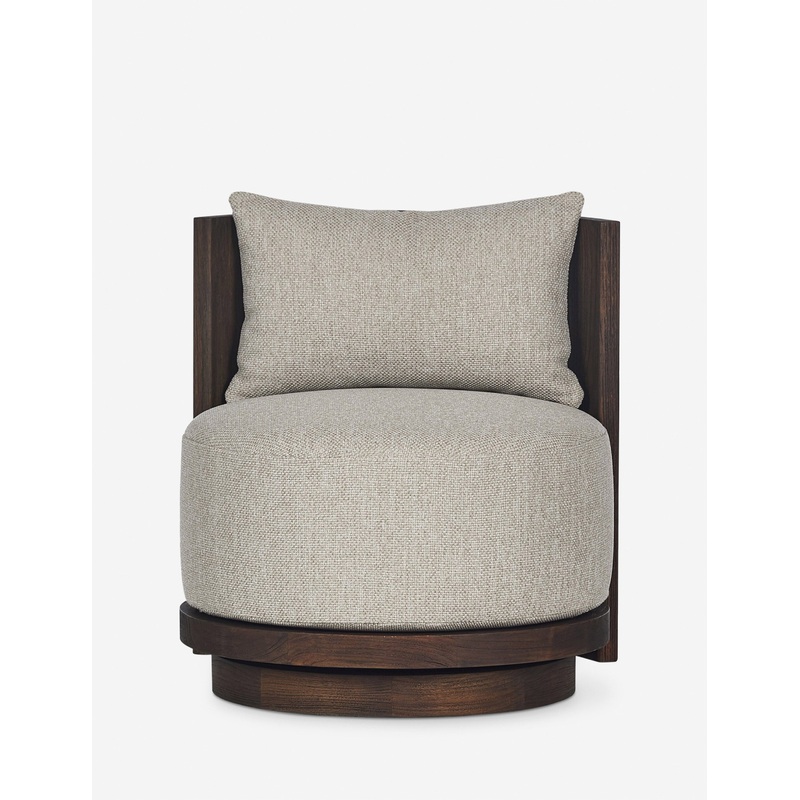 Insfran Outdoor Swivel Chair Brown