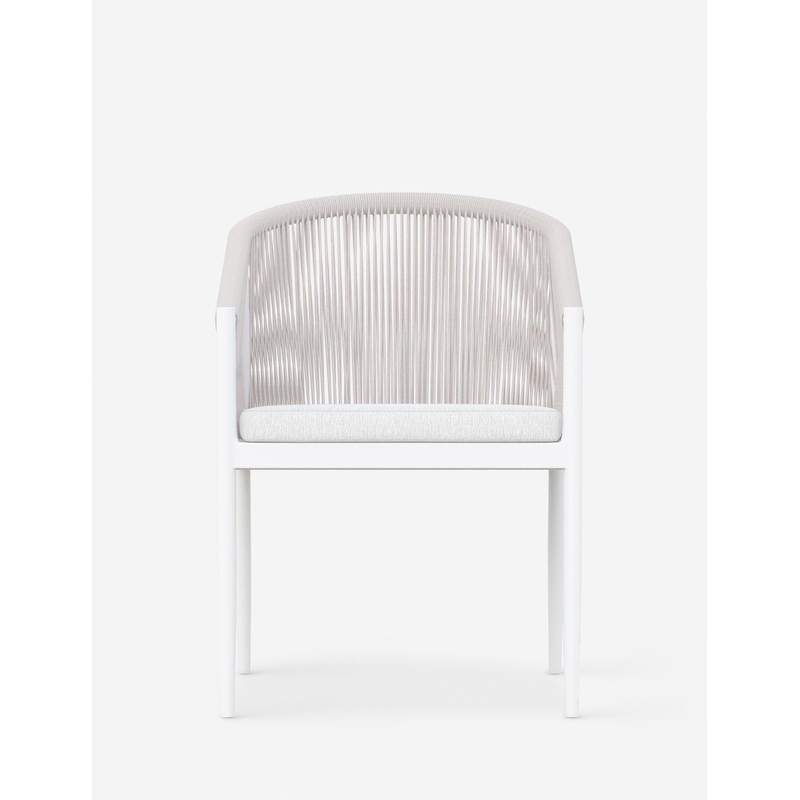 Esparza Indoor / Outdoor Dining Arm Chair White