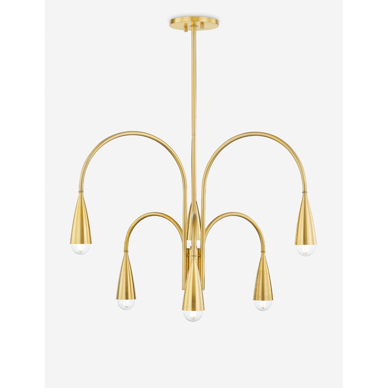 Milford Chandelier Brass 28.25″Dia