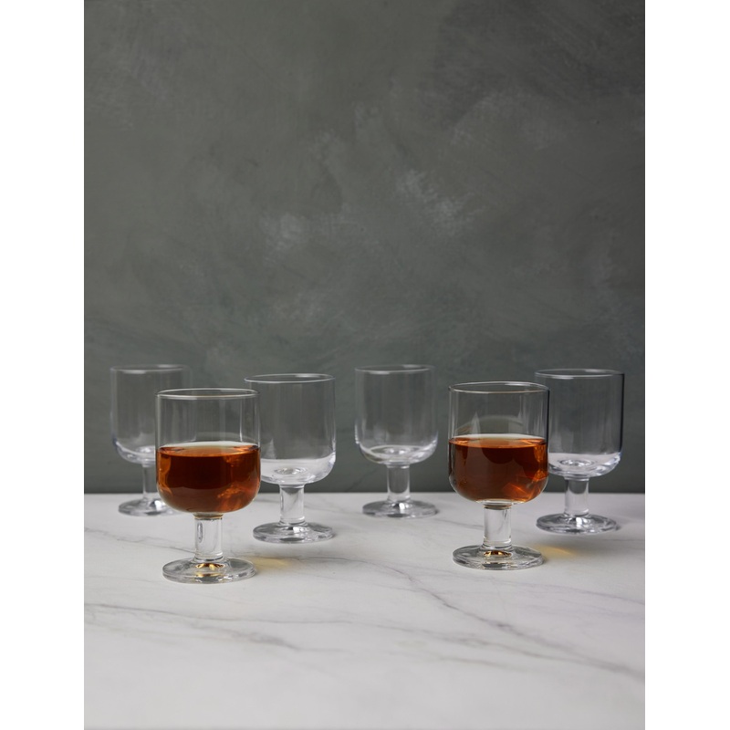 Safra Wine Glasses (Set of 6) by Costa Nova Clear