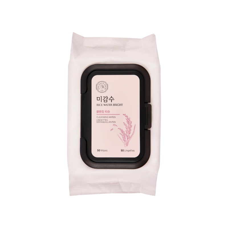 THE FACE SHOP Rice Water Bright Cleansing Wipes  50pcs