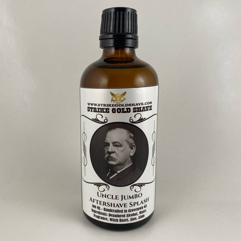 Uncle Jumbo Aftershave Splash – by Strike Gold Shave