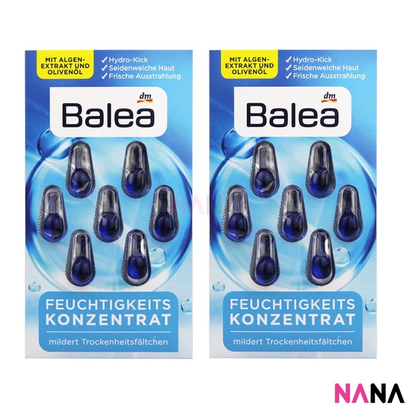 Balea Moisture Concentrate (Hydrating) 7 Capsules – Blue x 2pcs