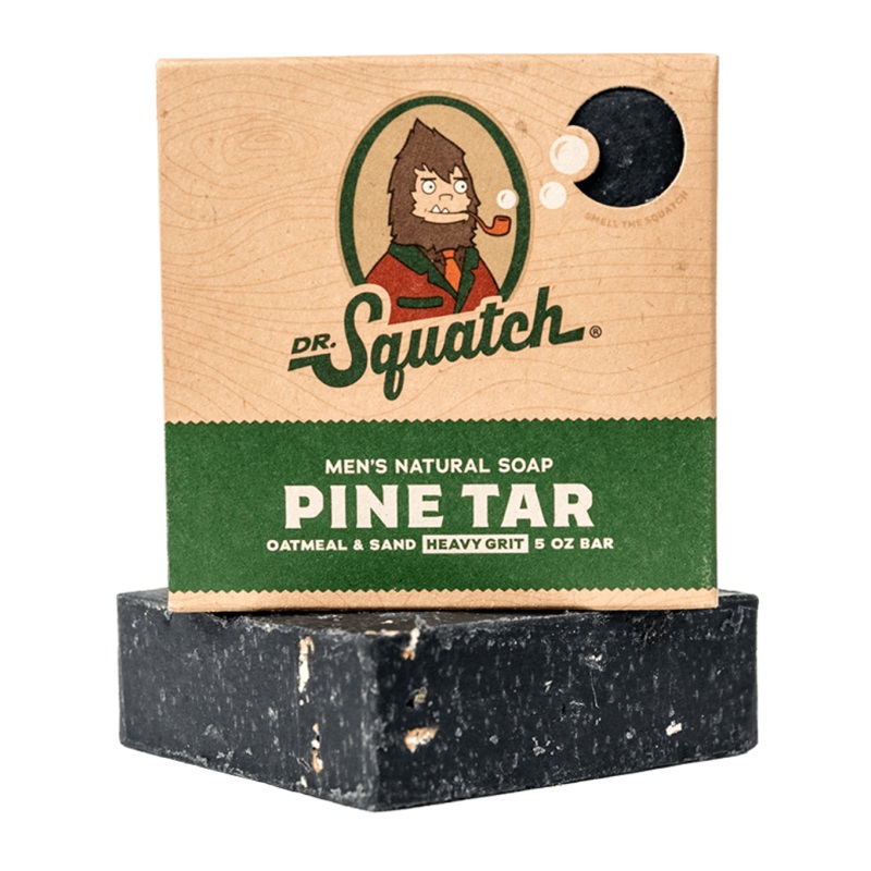 Dr. Squatch Men’s All Natural Bar Soap 5 oz – Pine Tar | Heavy Grit