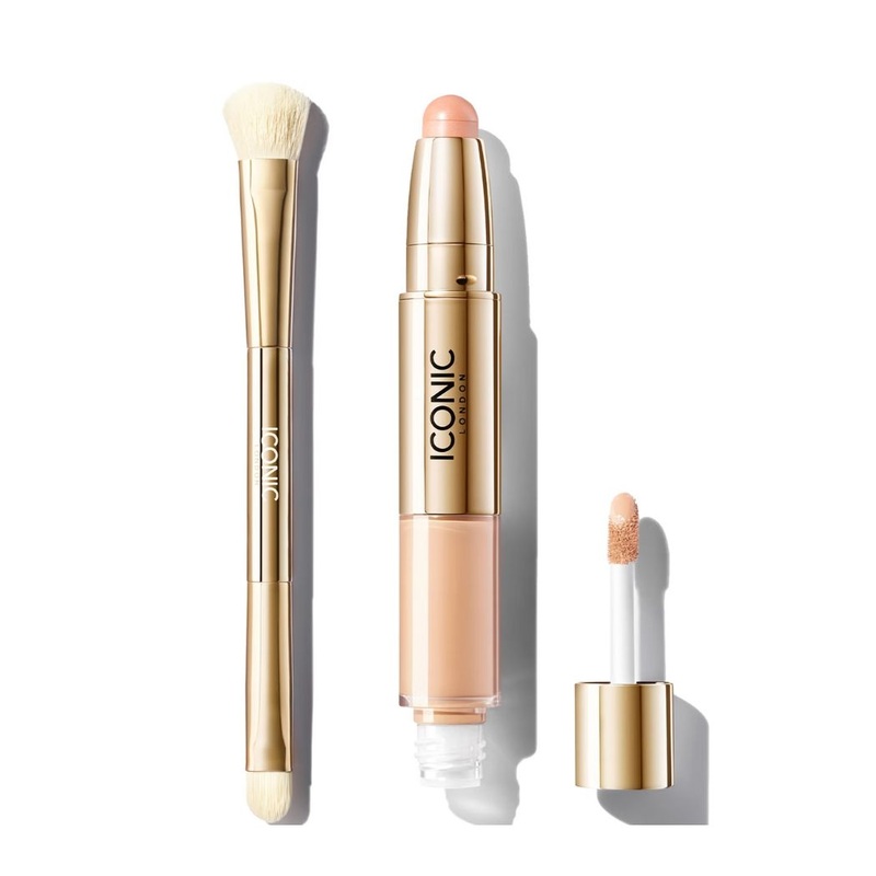 ICONIC London Radiant Concealer and Brush Bundle (Various Shades) Cool Fair