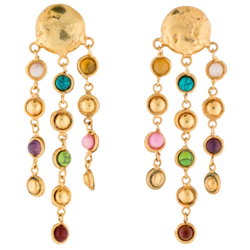 Rain Drops Earrings Sea Opal/ Pearl