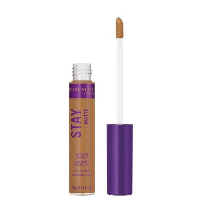 Rimmel London Stay Matte – 512 Amber – Concealer, 24-Hour Wear, Shine Control, Fights Free Radicals, 0.23oz