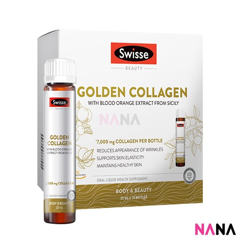 Swisse Ultiboost Golden Collagen Blood Orange Liquid 10 x 25ml