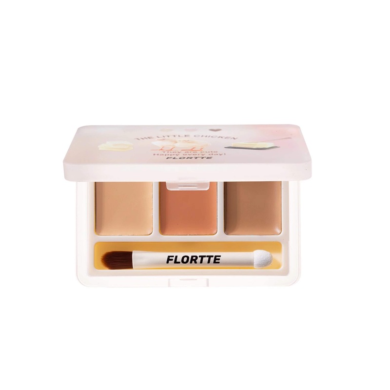 Flortte They Are Cute Tri-color Concealer Palette 3.9g