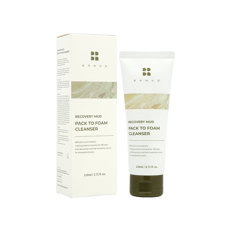 Brmud Recovery Mud Pack to Foam Cleanser 110ml