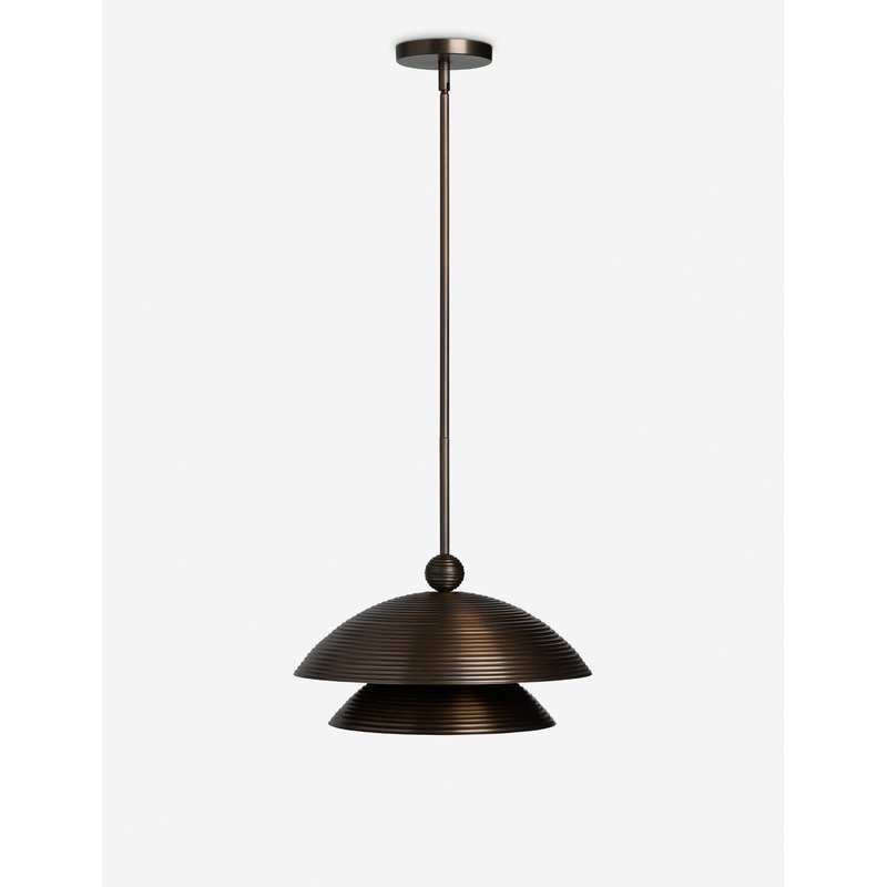 Behati Pendant Light Burnished Bronze 15″Dia