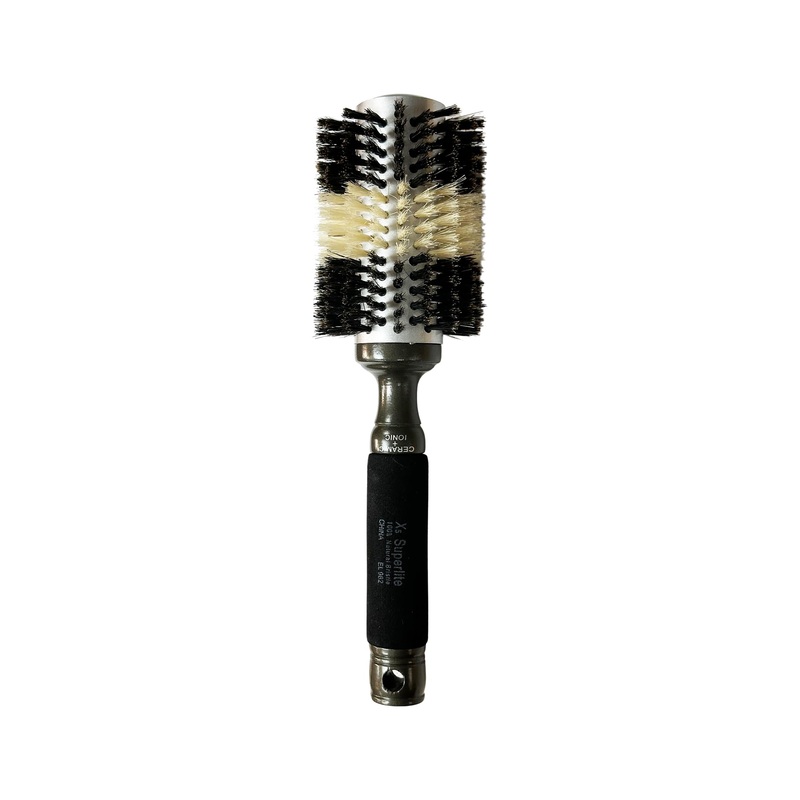 Elegant #982 X5 Superlite Round Ceramic + Ionic Hairbrush – Large (3″)