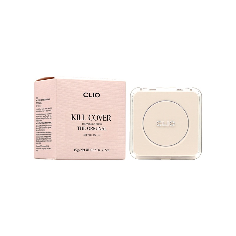 Clio SPF50+PA+++ Kill Cover Founwear Cushion The Original with refill #23N 15g x 2