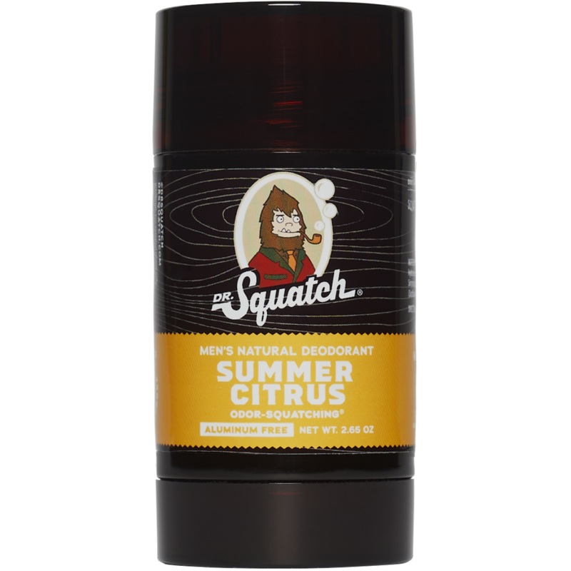 Dr. Squatch Men’s All Natural Deodorant 2.65 oz – Summer Citrus