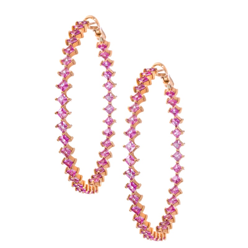 Jo Hoops Rose Gold 9