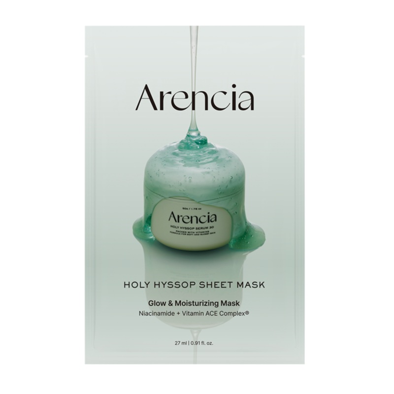 ARENCIA Holy Hyssop Sheet Mask 5 Sheets