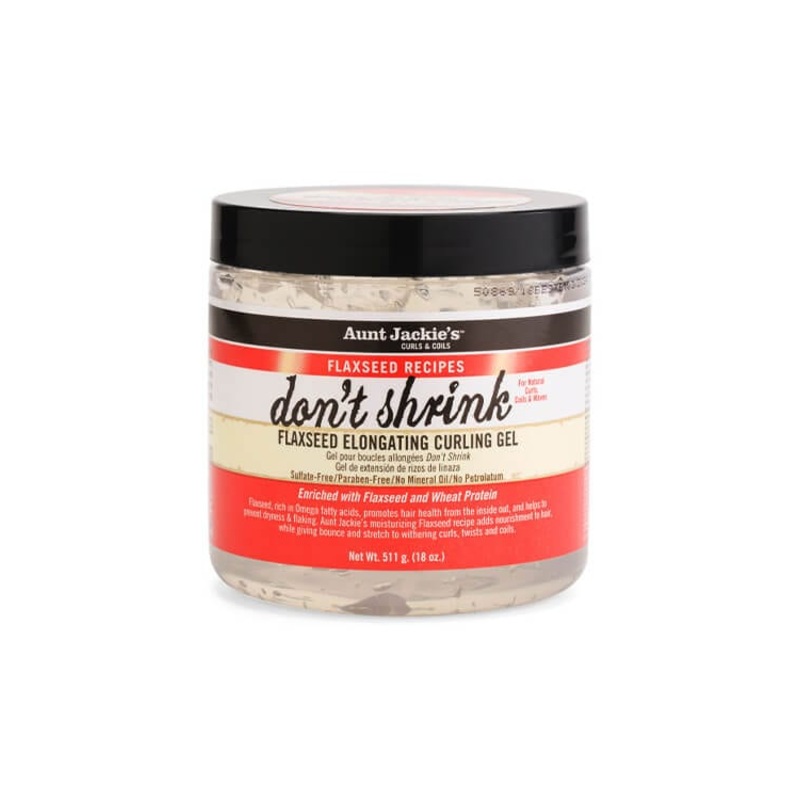 Aunt Jackies Dont Shrink Flaxseed Elongating Curling Gel 15 oz