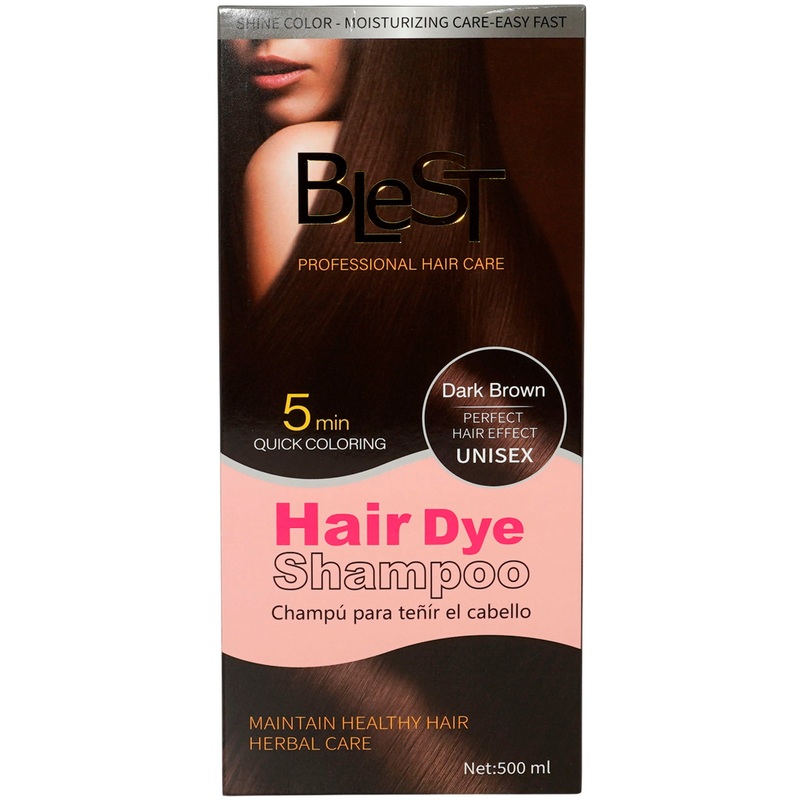 Blest Hair Dye Shampoo Dark Brown – Wholesale 6 Units (HD-771)