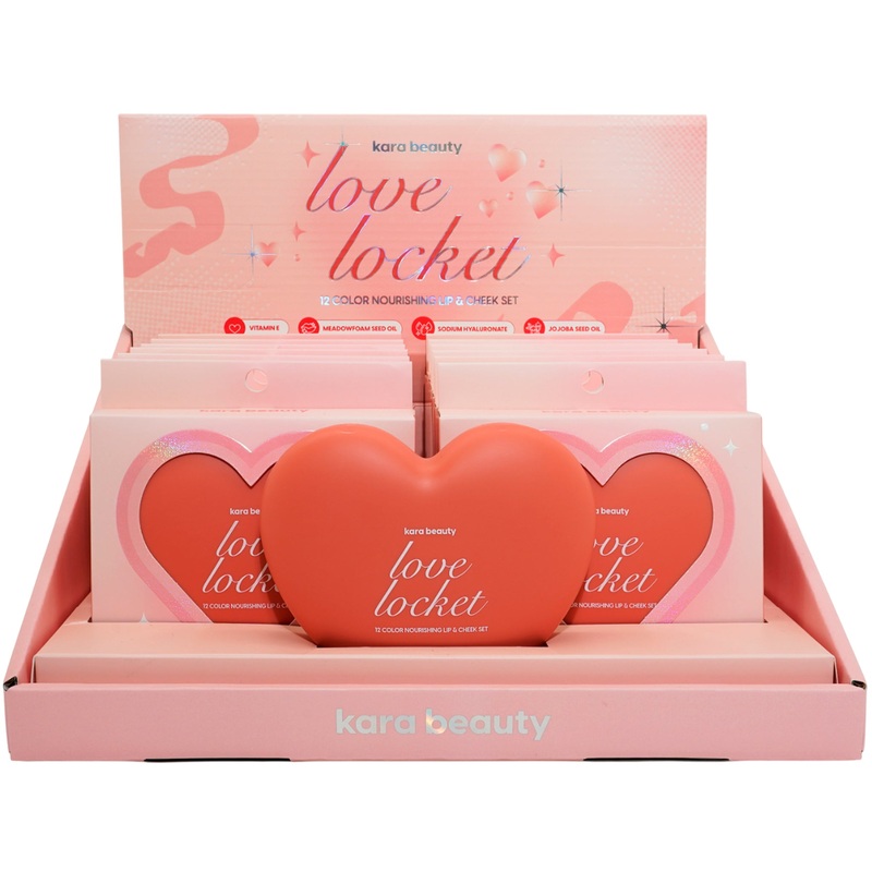 Kara Beauty Love Locket – Wholesale Display 12 Units + 1 Tester (L1-25-D)