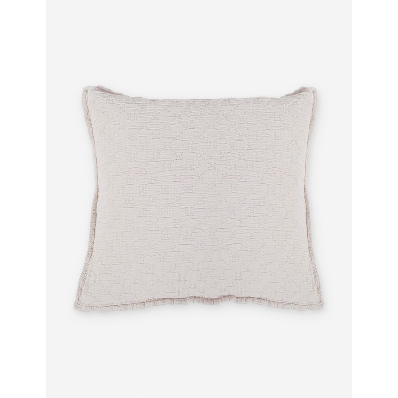 Ojai Cotton Matelasse Euro Sham by Pom Pom at Home Blush Euro