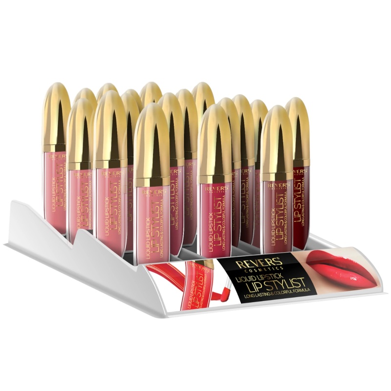 Revers Cosmetics Lip Stylist Lip Gloss – Wholesale Display 12 Units (RELISTGLOSS)