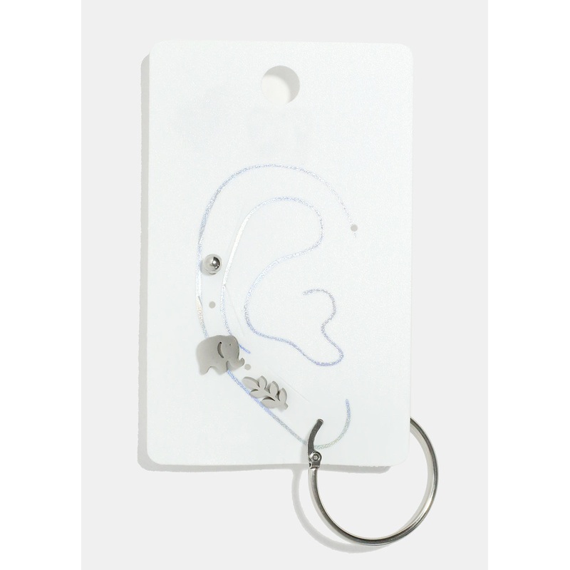4 Piece Mix Match Elephant Earrings