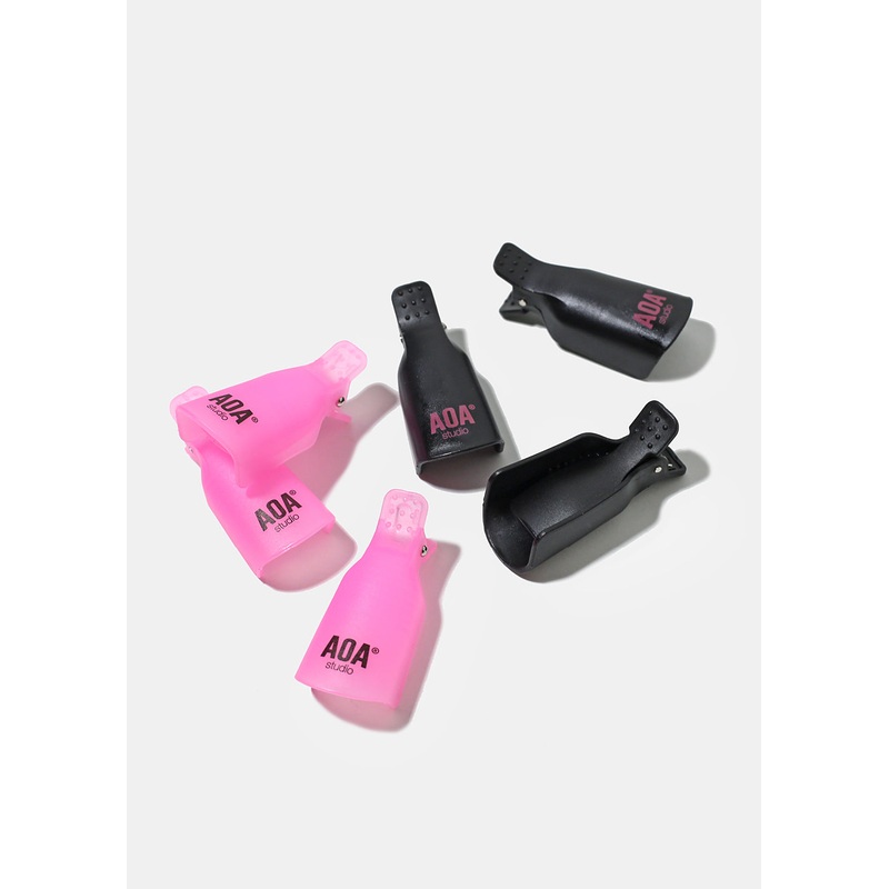 AOA Soak Off Nail Polish Remover Clips (5 pcs) Pink