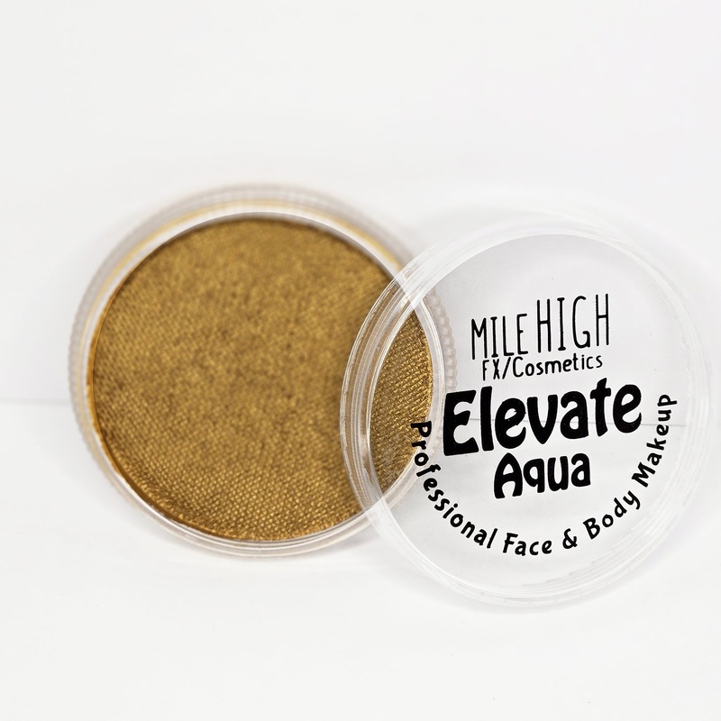 Mile High FX Elevate Aqua Facepaint – Metallic Eldorado (1.06 oz/30 gm)