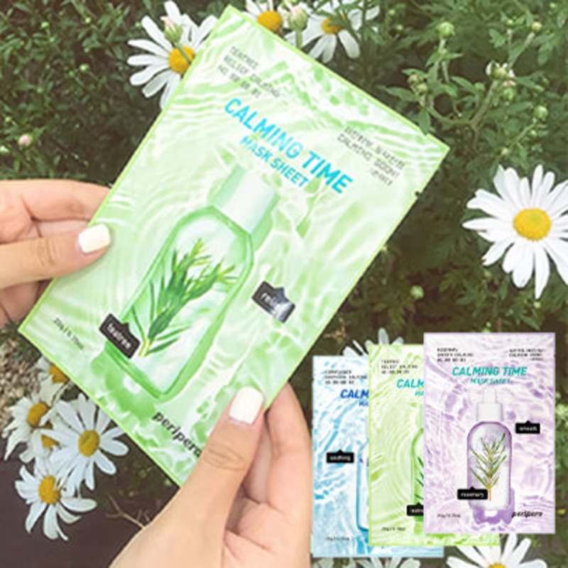 [Peripera] Calming Time Mask Sheet (2 types) 01 Teatree Relief Calming