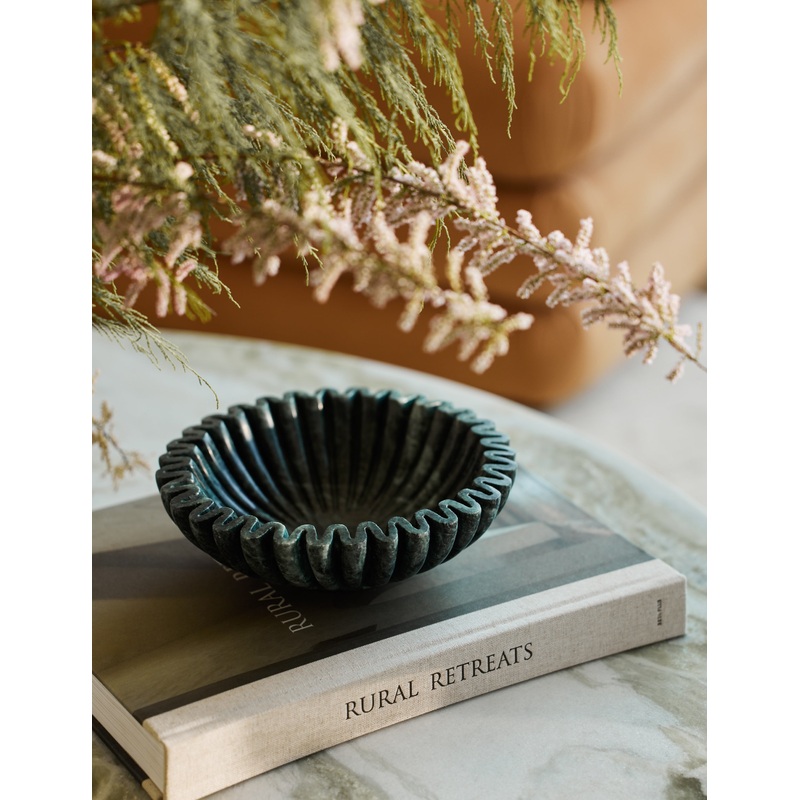 Ruffle Bowl by Anastasio Home Emerald