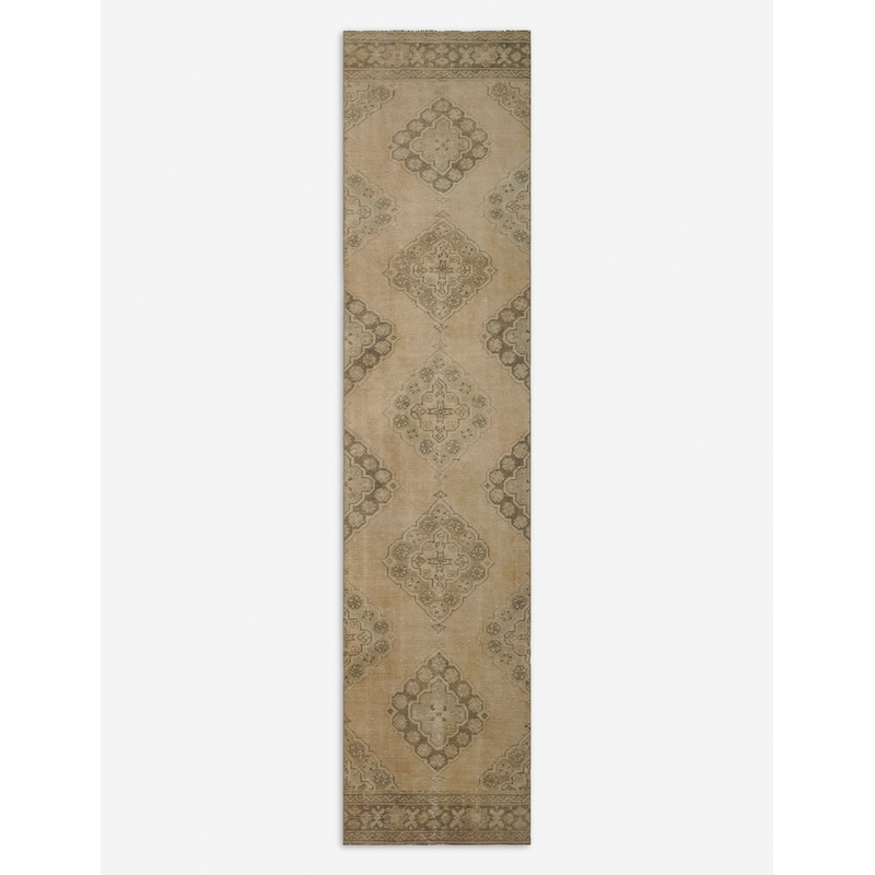 Vintage Turkish Hand-Knotted Wool Runner Rug No. 217, 2’5″ x 8’10”