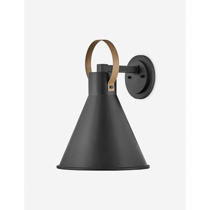 Whatley Outdoor Sconce Black Medium