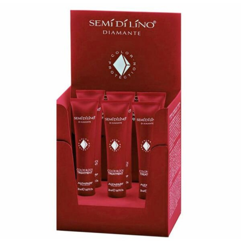 Alfaparf Semi di Lino Diamante Color Block Treatment 0.67 oz – Pack of 6 Tubes