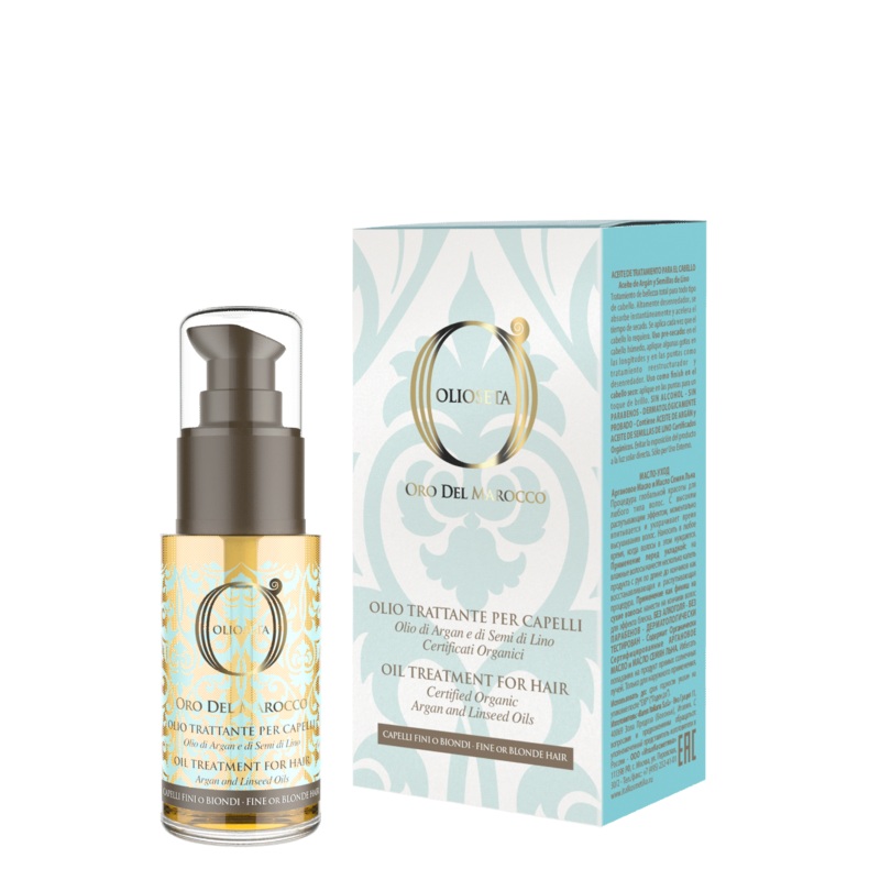 Barex Italiana Olioseta Oro del Marocco Oil Treatment 1 oz – For Fine or Blonde Hair