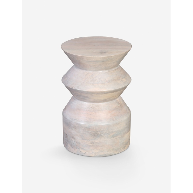 Dario Round Side Table Whitewash