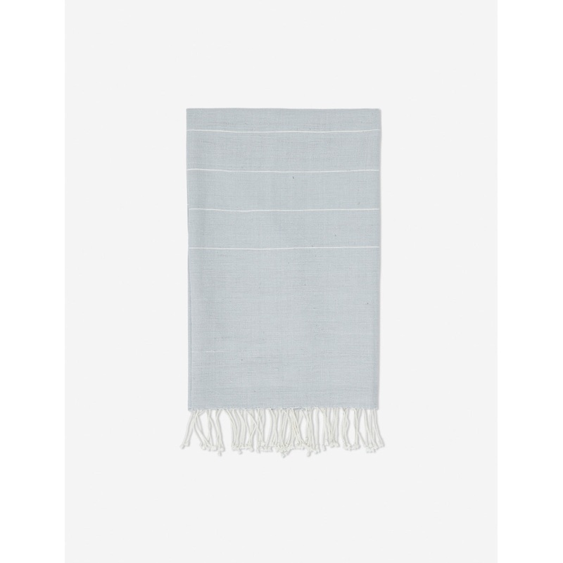 Melkam Hand Towel by Bol Road Textiles Light Gray