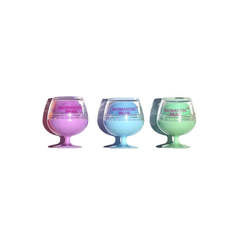 Romantic Bear Cup Lip Balm Purple