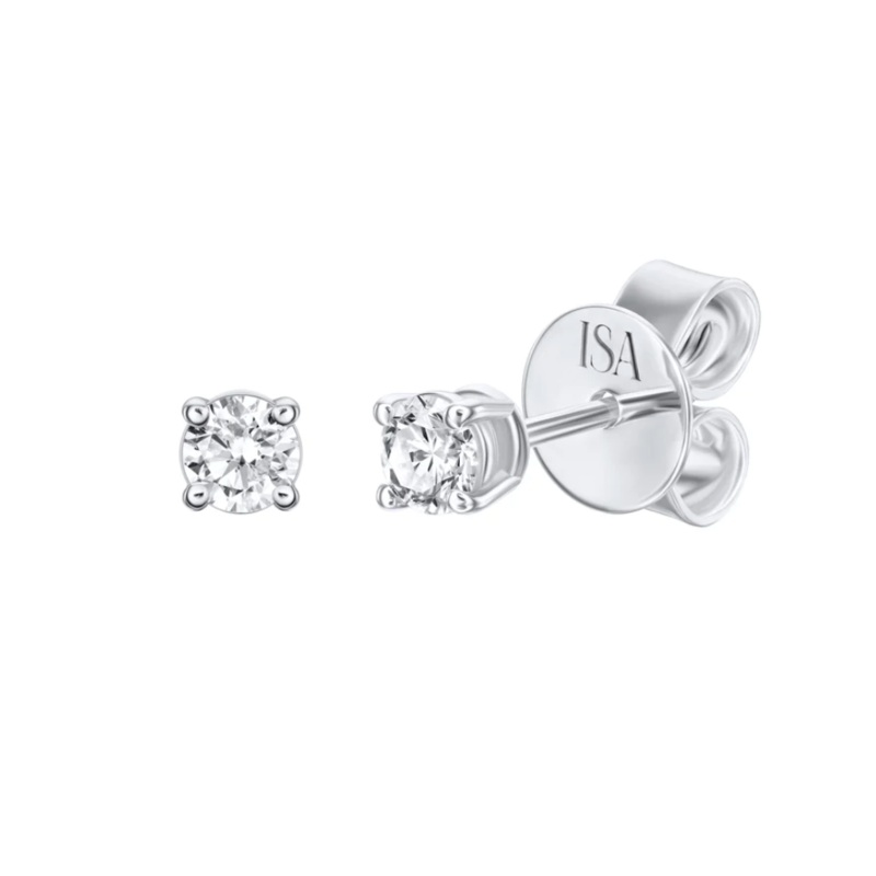 ROUND DIAMOND STUDS Single