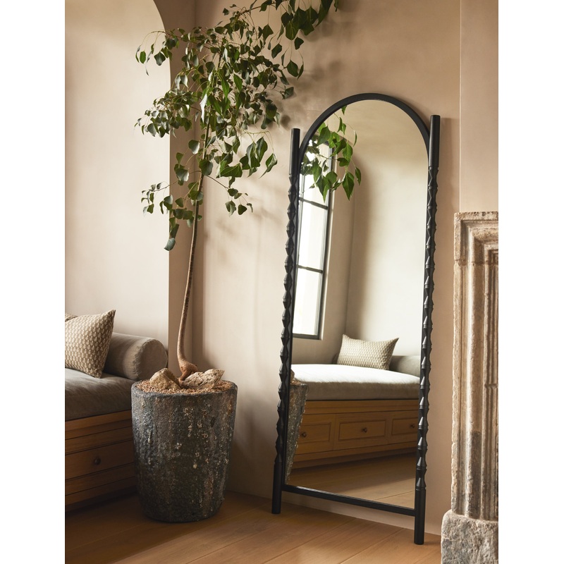 Topia Floor Mirror by Ginny Macdonald Black